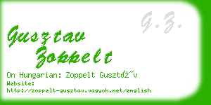 gusztav zoppelt business card